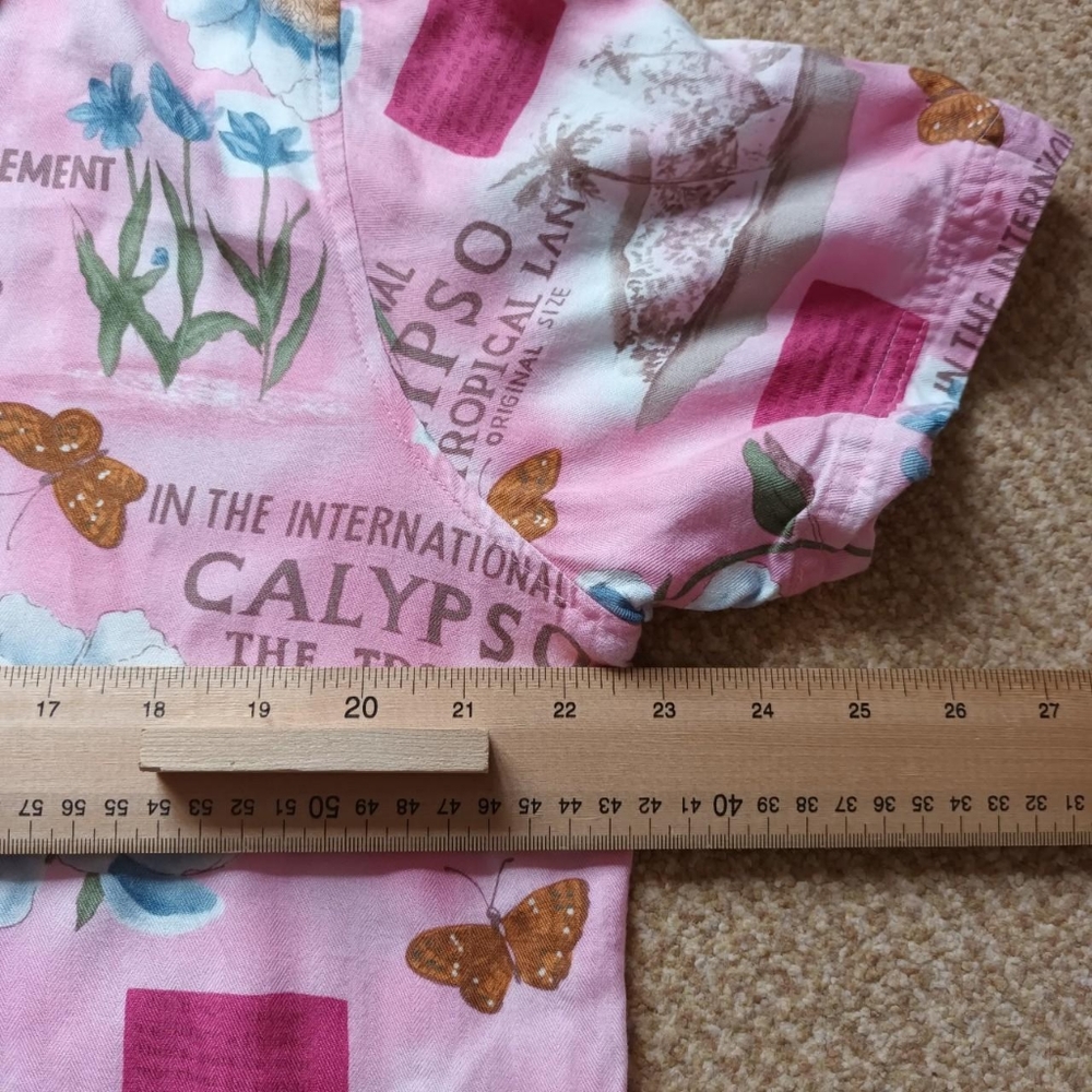 Island Traders Pink Hawaiian Style Shirt Size XL - Picture 3 of 4